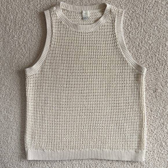 a new day Tops - a new day Cream Sleeveless Sweater